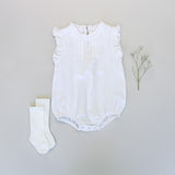 Mel White Romper