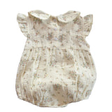 Ivy Beige Smocking Romper