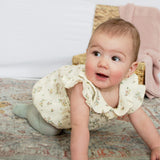 Ivy Beige Smocking Romper