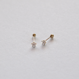 Shining Star Studs - 10k Gold