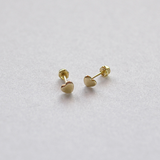 Baby Heart Studs - 10k Gold