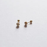 Diamond Cut Classic Round Studs - 10k Gold